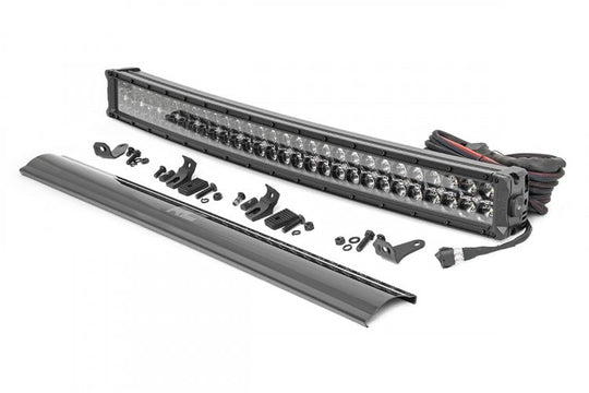 70787 LED Light - Bumper Mount - 30" Black Dual Row - White DRL - Toyota 4Runner (14-20) Rough Country Canada