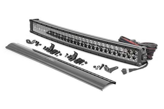 72930BD Black Series LED - 30 Inch Light- Curved Dual Row - White DRL Rough Country Canada