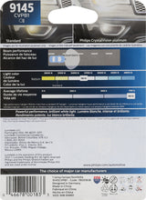 Load image into Gallery viewer, 9145CVPB1 Philips CrystalVision platinum Headlight 9145 - CrystalVision Platinum - Single Blister Pack Philips Bulbs
