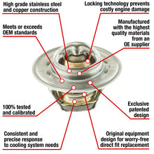 Load image into Gallery viewer, 7475-190 Fail Safe Thermostat 192 Degrees Motorad