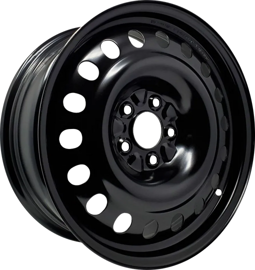 753901WE - DTD Steel Wheels 17X7 5X139.7 25mm Black - DTD Wheels Canada
