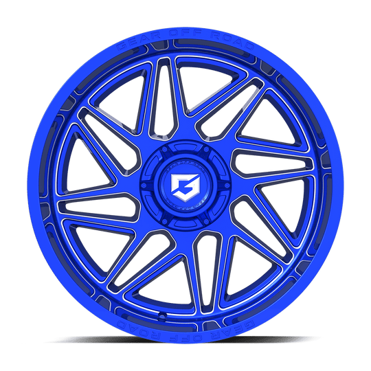 761BLM-2090900 - Gear Off-Road 761BLM Ratio 20X9 5X139.7 / 5X127 0mm Milled Red - Gear Off-Road Wheels Canada