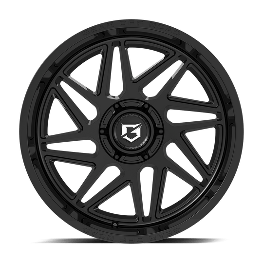 761B-2206810 - Gear Off-Road 761B Ratio 22X10 6X135 / 6X139.7 10mm Gloss Black - Gear Off-Road Wheels Canada
