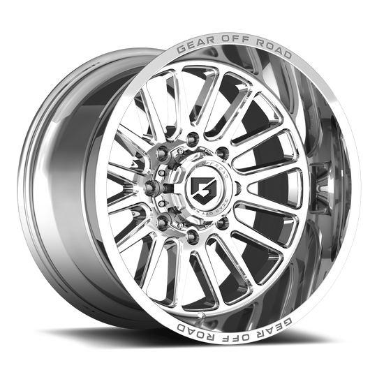 764C-2206819 - Gear Off-Road 764C Leverage 22X10 6X135 / 6X139.7 -19mm Chrome - Gear Off-Road Wheels Canada