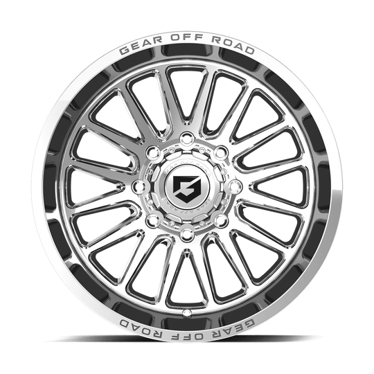 764C-2206819 - Gear Off-Road 764C Leverage 22X10 6X135 / 6X139.7 -19mm Chrome - Gear Off-Road Wheels Canada
