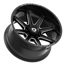 Charger l'image dans la galerie, 765BM-2090900 - Gear Off-Road 765BM Ridge 20X9 5X139.7 / 5X127 0mm Gloss Black Milled - Gear Off-Road Wheels Canada