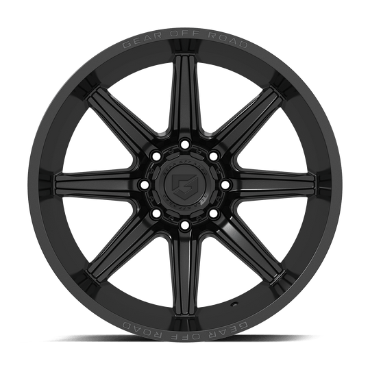 765B-2106819 - Gear Off-Road 765B Ridge 20X10 6X139.7 / 6X135 -19mm Gloss Black - Gear Off-Road Wheels Canada