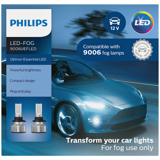 9006UEFLED Philips Untinon Essential - Ultinon Essential LED Fog Philips Bulbs