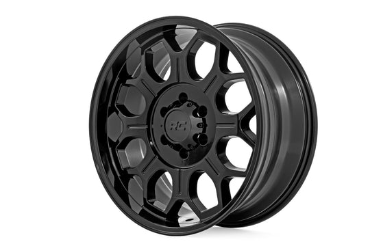 77202517 - Rough Country 77 Series 20X10 6X135 -25mm Semi Gloss Black - Rough Country Wheels Canada