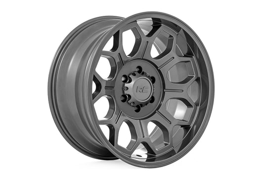 77202517G - Rough Country 77 Series 20X10 6X135 -25mm Gunmetal Grey - Rough Country Wheels Canada