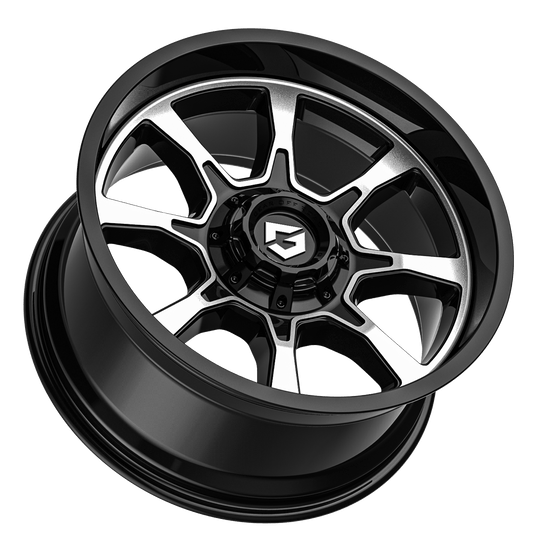 772MB-7906800 - Gear Off-Road 772MB Glock 17X9 6X135 / 6X139.7 0mm Black & Machined - Gear Off-Road Wheels Canada