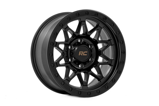 78181217B - Rough Country 78 Series 18X9 6X135 -12mm Black - Rough Country Wheels Canada