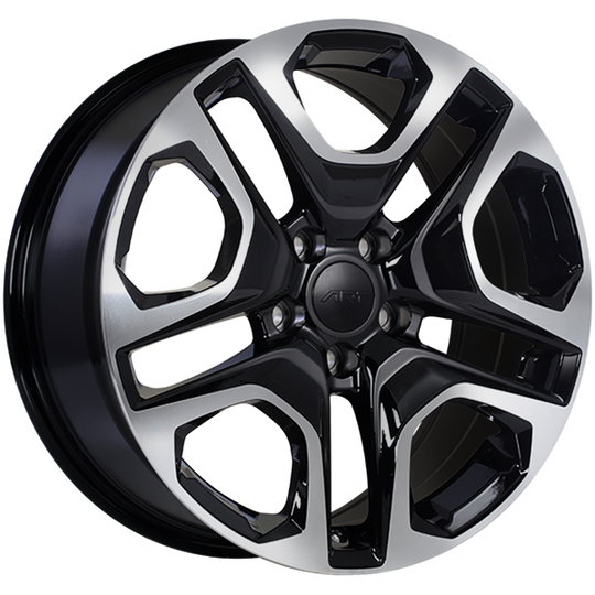 R17818001 - ART Replica 178 18X8 5X114.3 ET 40mm Gloss Black - Machined Face - ART Replica Wheels Canada