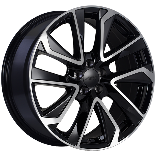 R17918001 - ART Replica 179 18X8 5X100 ET 40mm Gloss Black - Machined Face - ART Replica Wheels Canada