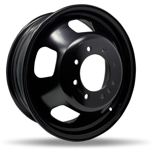 786502 - DTD Steel Wheel Dually 17X6 8X165.1 ET 136mm Black - DTD Wheels Canada
