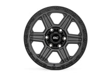 Charger l'image dans la galerie, 79170912G - Rough Country 79 Series 17X8.5 6X139.7 0mm Gunmetal Grey with Black Ring - Rough Country Wheels Canada