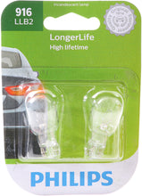 Load image into Gallery viewer, 916LLB2 Philips LongerLife Miniature 916LL - LongerLife - Twin Blister Pack Philips Bulbs