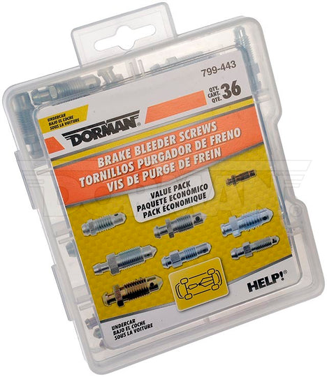 799-443 Brake Bleeder Screw Set Dorman - HELP Canada