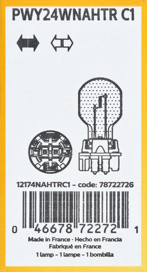 PWY24WNAHTRC1 Philips HiPerVision PWY24WNAHTR - Standard - Single Commercial Pack Philips Bulbs