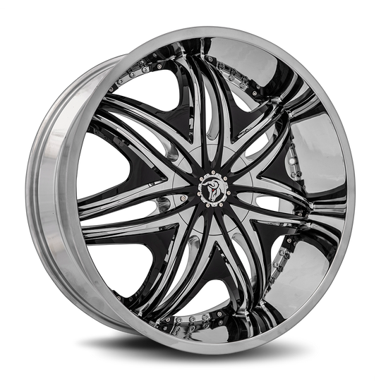 MOR-241BLNK1278 - Diablo Morpheus 24X10 Blank 12mm Chrome - Diablo Wheels Canada