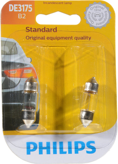 DE3175B2 Philips Standard Miniature DE3175 - Standard - Twin Blister Pack Philips Bulbs