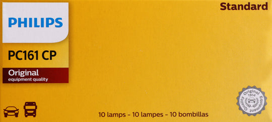 PC161CP Philips Standard Miniature PC161 - Standard - Multiple Commercial 10-Pack Philips Bulbs