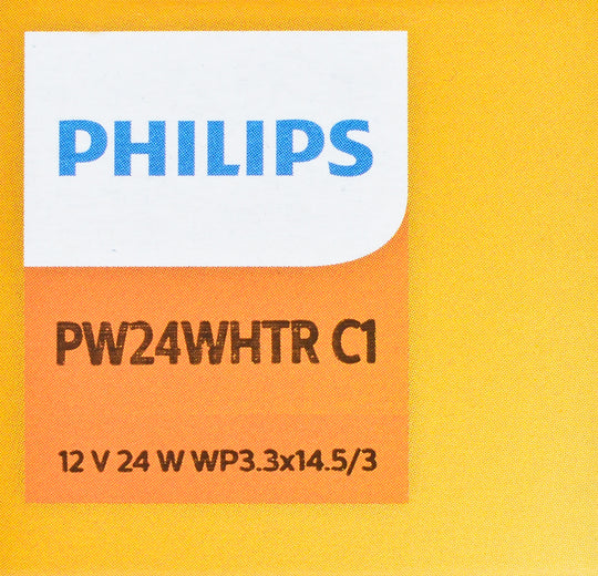PW24WHTRC1 Philips HiPerVision PW24WHTR - Standard - Single Commercial Pack Philips Bulbs