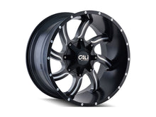 Charger l'image dans la galerie, 9102-22276M - Cali Off-Road Twisted 22X12 8X165.1 / 8X170 ET -44mm Satin Black Milled - Cali Off-Road Wheels Canada