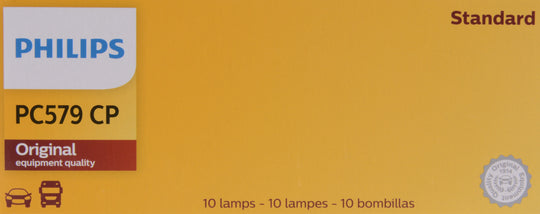 PC579CP Philips Standard Miniature PC579 - Standard - Multiple Commercial 10-Pack Philips Bulbs