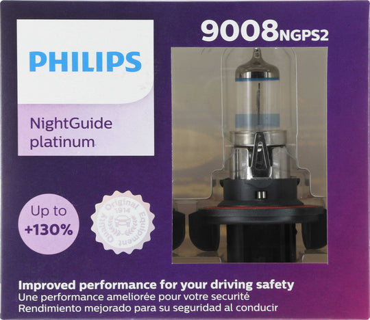 9008NGPS2 Philips NightGuide platinum Headlight 9008 - NightGuide Platinum - Twin Special Pack Philips Bulbs