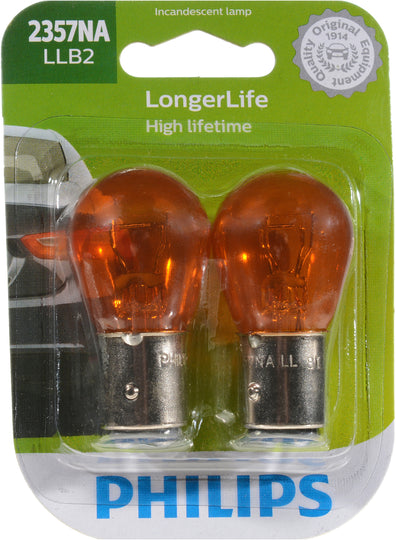 2357NALLB2 Philips LongerLife Miniature 2357NALL - LongerLife - Twin Blister Pack Philips Bulbs