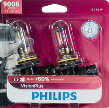 Load image into Gallery viewer, 9006VPB2 Philips VisionPlus Headlight 9006 - VisionPlus - Twin Blister Pack Philips Bulbs