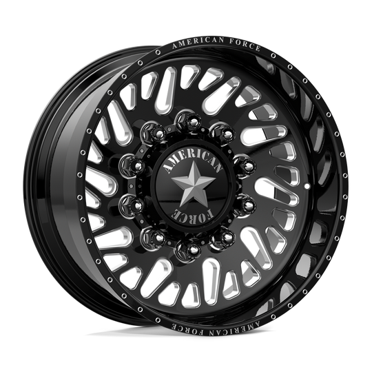 AFTPCKH12G24-5-21 - American Force AFW Sidewinder 24X14 8X180 -90mm Gloss Black Mill-Mach - American Force Wheels Canada