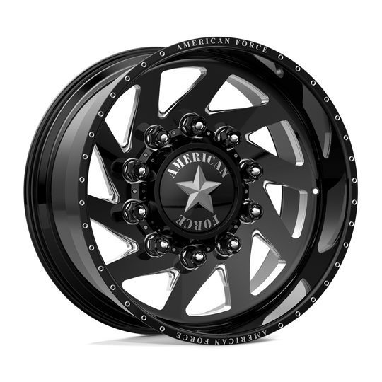 AFDCH9042-5-21 - American Force AFW Tempest 22X8.25 8X210 mm Gloss Black Mill-Mach - American Force Wheels Canada