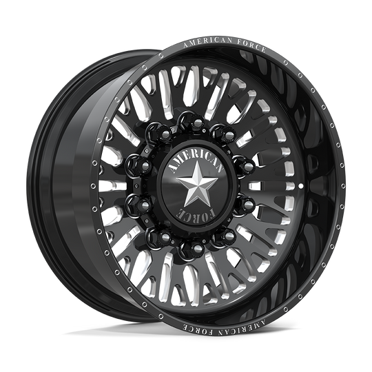 AFDCN23225-5-21 - American Force AFW Business 22X8.25 10X225 -25mm Gloss Black Mill-Mach - American Force Wheels Canada