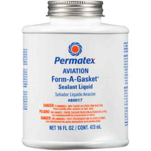 Load image into Gallery viewer, 80017 Permatex Aviation Form-A-Gasket No. 3 Sealant Liquid, 16 OZ