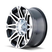 Load image into Gallery viewer, 8010-7873B - Mayhem Riot 17X8 5X127 /  ET 10mm Black and Machined - Mayhem Wheels Canada
