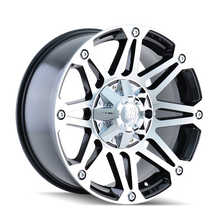 Load image into Gallery viewer, 8010-7873B - Mayhem Riot 17X8 5X127 /  ET 10mm Black and Machined - Mayhem Wheels Canada