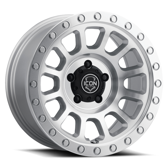 8017855557SM - ICON Hulse 17X8.5 5X150 ET 25mm Silver Machined - ICON Wheels Canada