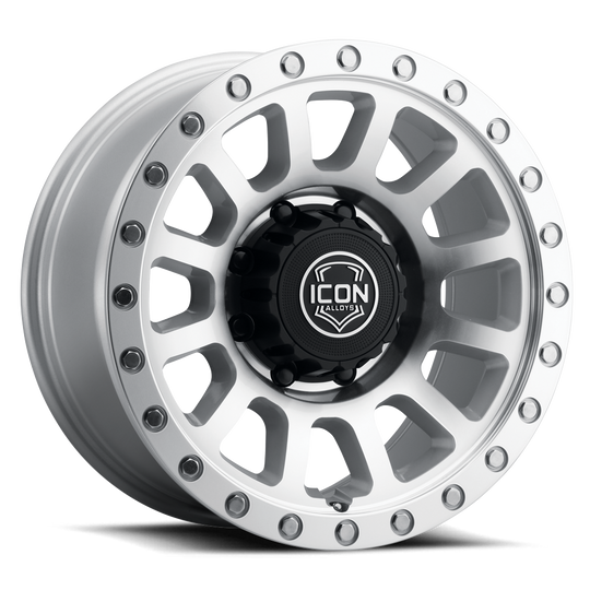 8018908955SM - ICON Hulse 18X9 8X180 ET 12mm Silver Machined - ICON Wheels Canada