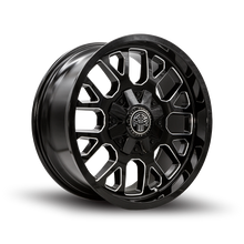 Charger l'image dans la galerie, 802AD-2010X-21 - Thret Offroad 802 Attitude 20X10 8X180 -21mm Gloss Black Milled - Thret Offroad Wheels Canada