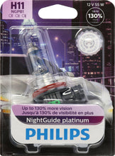 Load image into Gallery viewer, H11NGPB1 Philips NightGuide platinum Headlight H11 - NightGuide Platinum - Single Blister Pack Philips Bulbs