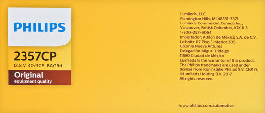 2357CP Philips Standard Miniature 2357 - Standard - Multiple Commercial 10-Pack Philips Bulbs