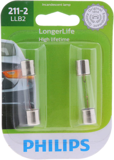 211-2LLB2 Philips LongerLife Miniature 211-2LL - LongerLife - Twin Blister Pack Philips Bulbs