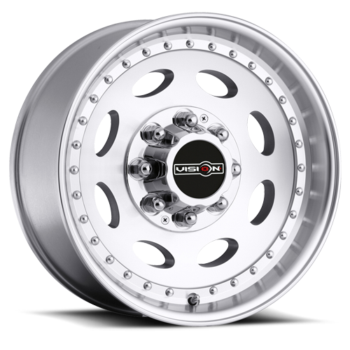 81A-9770M0 - Vision 81 Heavy Hauler 19.5X7.5 8X170 0mm Machined - Vision Wheels Canada