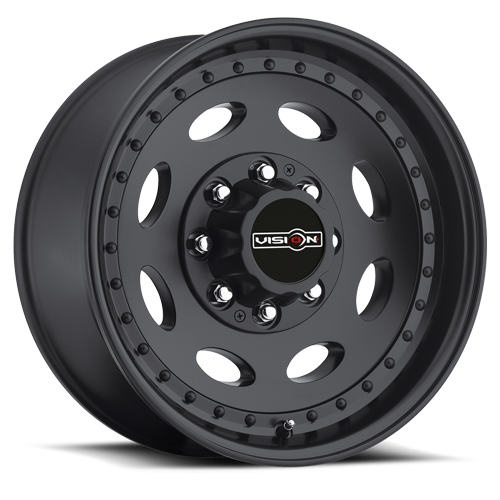81C-6681MB0 - Vision 81 Heavy Hauler 16X6 8X165.1 0mm Matte Black - Vision Wheels Canada