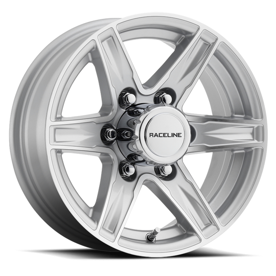 810S-66080 - Raceline 810 STYLUS 16X6 8X165.1 0mm Gloss Silver - Raceline Wheels Canada