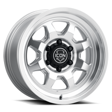 Load image into Gallery viewer, 8117858347SM - ICON Nuevo 17X8.5 6X139.7 ET 0mm Silver Machined - ICON Wheels Canada