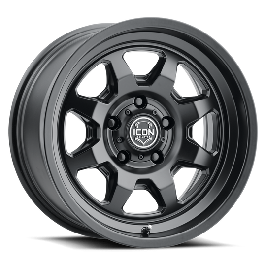 8117859057SB - ICON Nuevo 17X8.5 6X139.7 ET 25mm Satin Black - ICON Wheels Canada