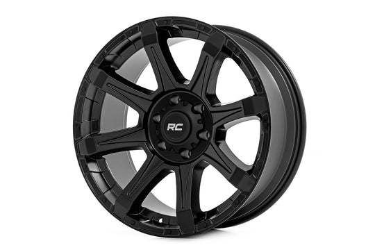 81200910 - Rough Country 81 Series 20X9 8X165.1 0mm Semi Gloss Black - Rough Country Wheels Canada